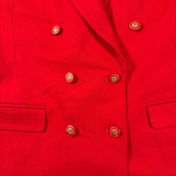 Vintage 90's Pendleton Classics Red Virgin Wool Blazer Jacket Women’s 16 - Picture 10 of 12
